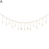 Photo Frame Hanging Rope Bohemian Style Wooden Beads Handmade Non-slip with Clip DIY Craft Gift Wall Picture Mats Clip Holder Organizer Home Decor