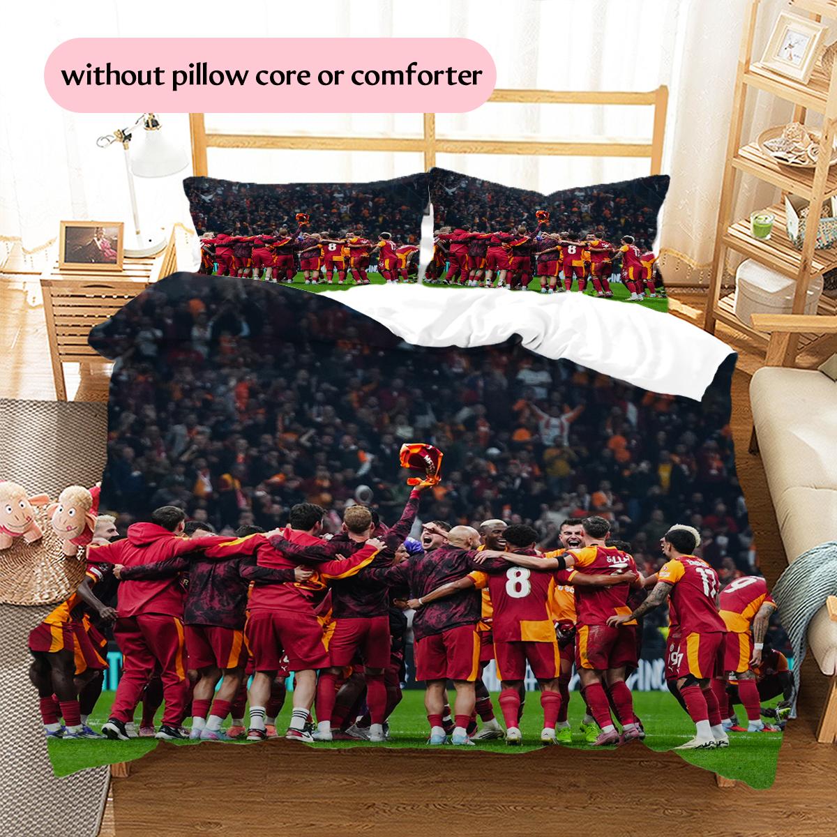 

Galatasaray Pattern Bedding Home Decoration Birthday & Festival Gift (1 * duvet cover + 2 * pillowcase, without core) 135x200cm