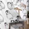 Cute Baby Penguins Sheer Window Curtains For Living Room Bedroom Modern Voile Tulle Curtains Fabric Drapes For Kitchen