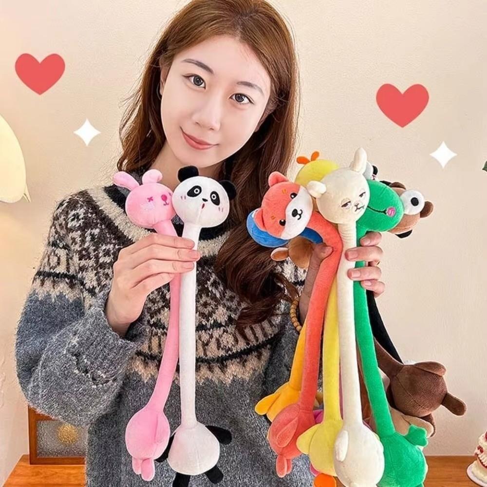 Funny Design Long Neck Plush Doll Toy Plush Bag Pendant Creative Curtain Tieback Bag Decoration