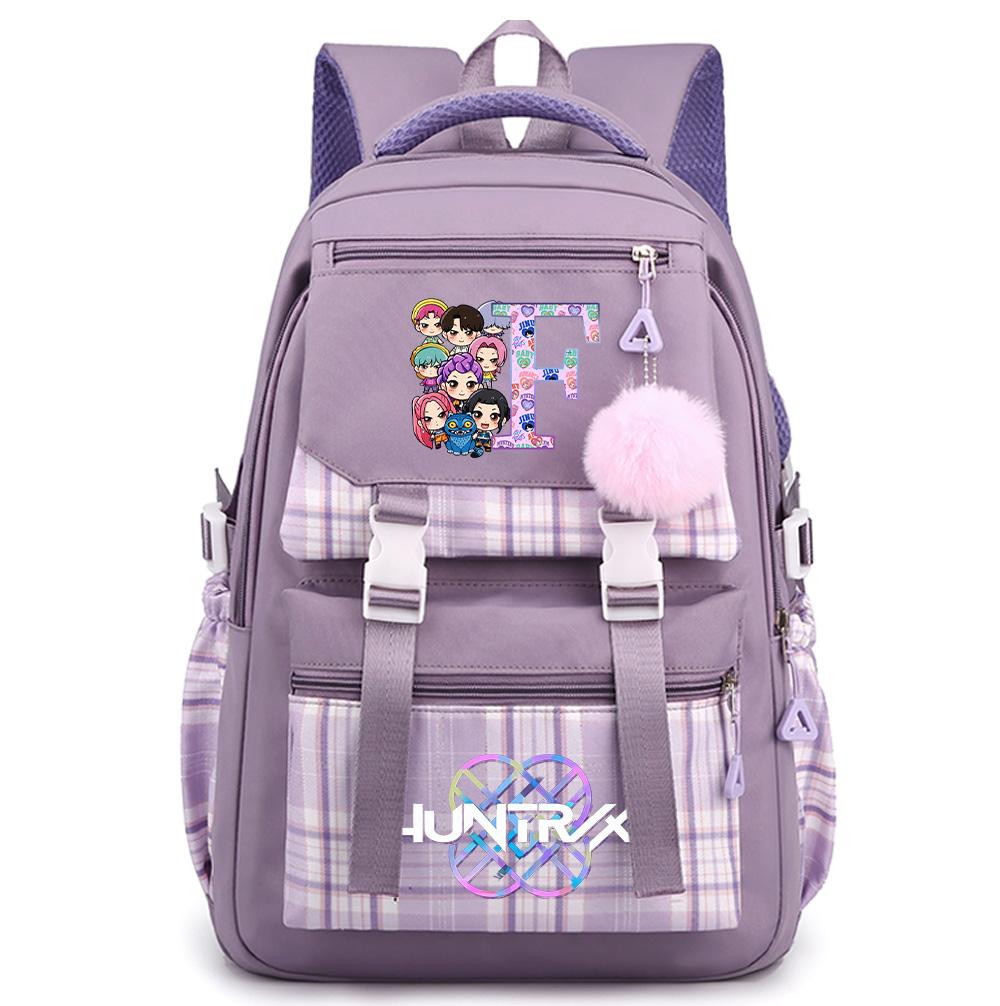 

26 English Letter Printed K-Pop Printed Large Capacity Backpack for Teenger Student Girl Boy Schoolbag Bookbag Kid Gift Women Waterproof Travel Bag