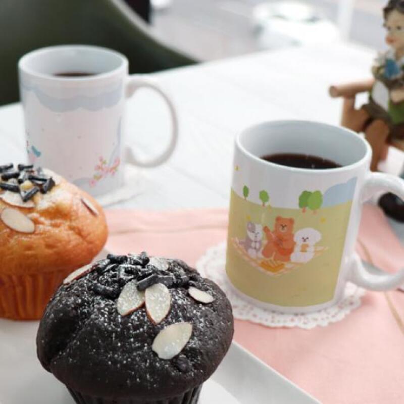 eh174-Design Mug 2p-Animals  Spring Day