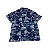 European and American Single Men Summer Thin Printing Lapel Short Sleeve American Casual Retro Couple Linen Rayon Polo