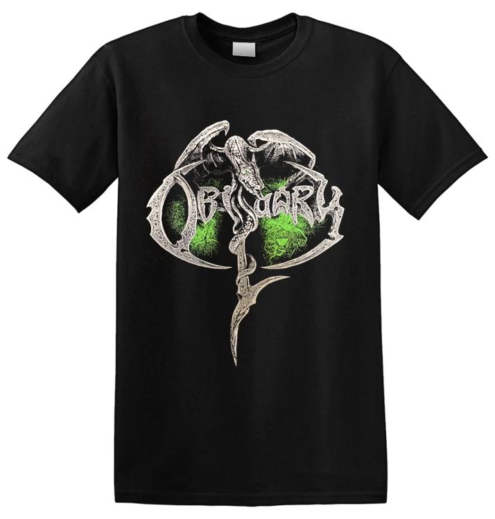 OBITUARY -  Old School Logo  T-Shirt XL
