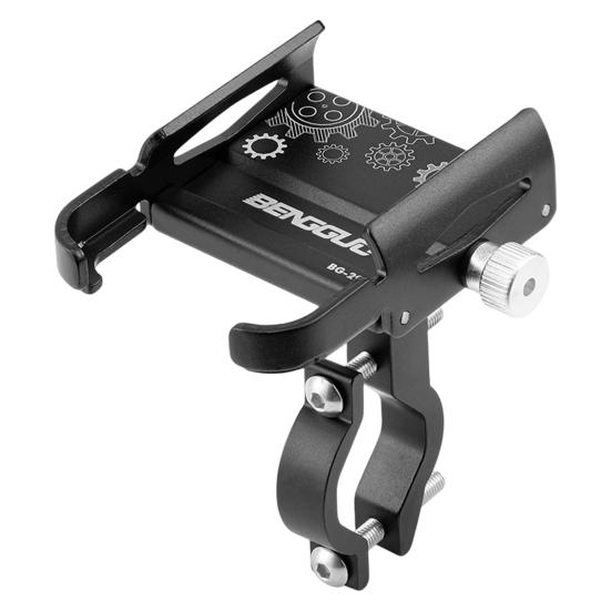 

Bike Phone Mount 360 Rotatable Anti-skid Shock Absorption Universal Bicycle Cell Phone Navigation Support for Riding B чёрный