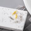 50pcs Cylinder Fasteners Clasps Buckles Closed End Screw Clasp Fastener with Ring DIY Bracelet Necklace Connector Jewelry Making