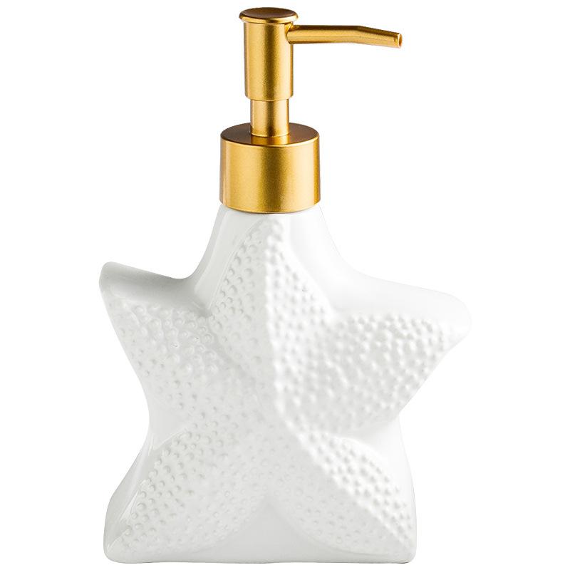 Nordic Ceramic Bottle Set for Shampoo Conditioner Soap Lotion Hotel Bathroom Accessories