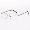 Summer Rimless Titanium Alloy Glasses: High-End Retro Light Luxury Unisex Frames