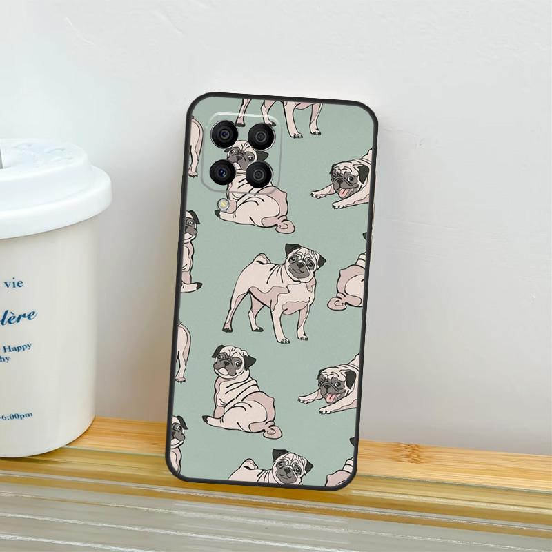 Cute Pug Dog Case For Samsung Galaxy M21 M31 M11 M13 M54 M34 M14 M56 M36 M16 M53 M32 M52 M35 M55 M15 M06