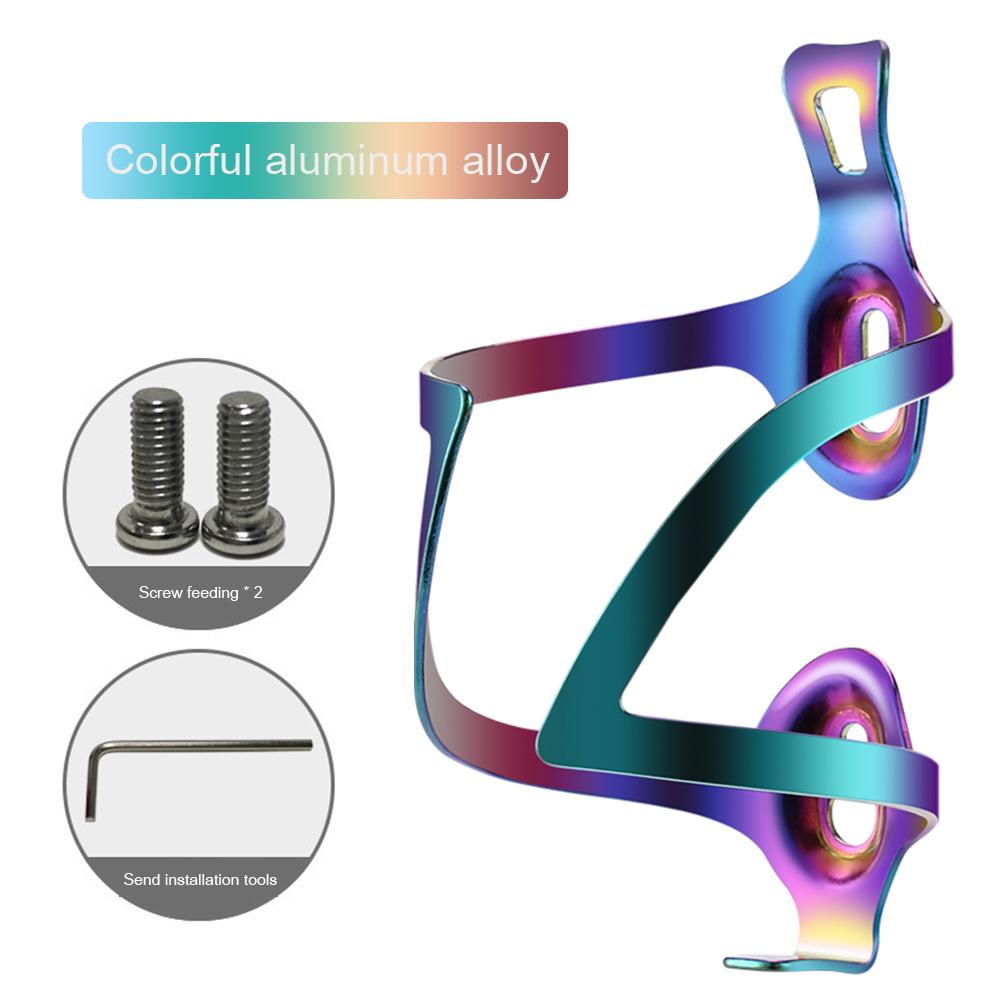 Lightweight Aluminum Alloy Bicycle Water Bottle Cage Bright Multicolor Cycling Accessories for Drink Holder Mount