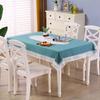 Table Cloth Art Simple Rectangular Fresh Solid Color Patchwork Hollow-out Lace Tea Table Round Table Cloth