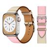 Leather Strap for Apple Watch 46mm 45mm 41mm 44mm 40mm 42mm 38mm 49mm 44 mm Band for iWatch Series Ultra 10 9 8 7 6 5 4 SE Belt