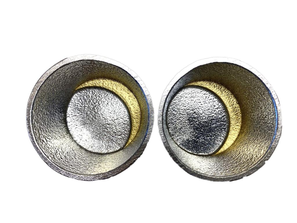 with Nousaku Japanese Moon Sake Cup Gold Leaf Cup Set of 2 [Wrapped paper]