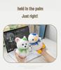 Palm Treasure Arctic Fox & Seagull Plush Keychain Charms - Cute Backpack Accessories & Birthday Gifts