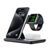 3 In 1 Wireless Charging Desk Stand Space Saving For S24 S23 Watch Earphone Fast Charging Phone Watch Earphone Foldable