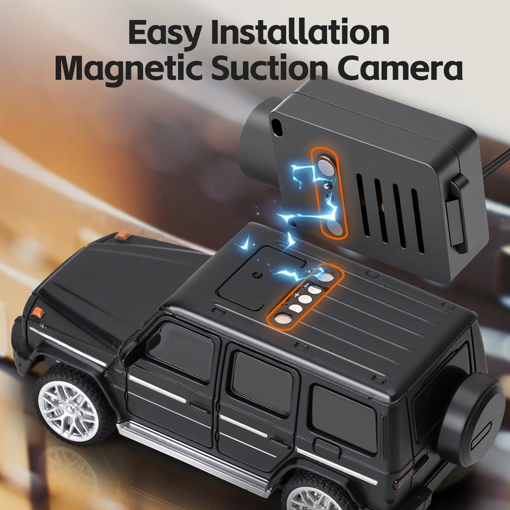 1:64 Mini RC Car, 2.4G FPV Remote Control Toy Car with 720P HD Camera, Gyro, LED Light, APP Controlled Vehicle for Kids