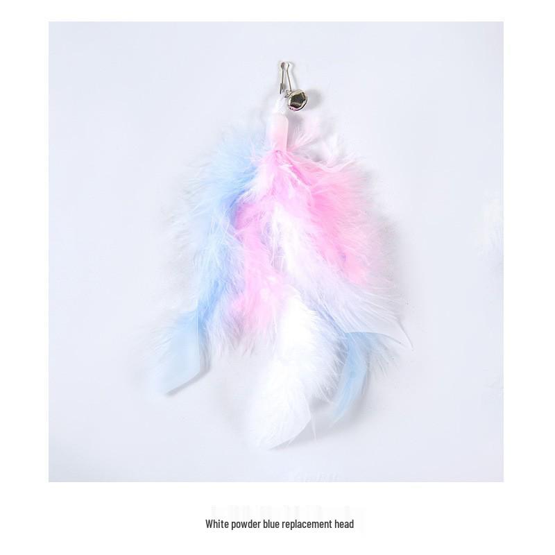 Cross-Border Suction Cup Cat Teaser Stick with Feather Attachment