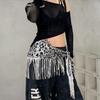 Sequin Jazz Dance Hip Scarf Hip-hop Cargo Pants Waist Band  Jazz Dance Costumes Accessory