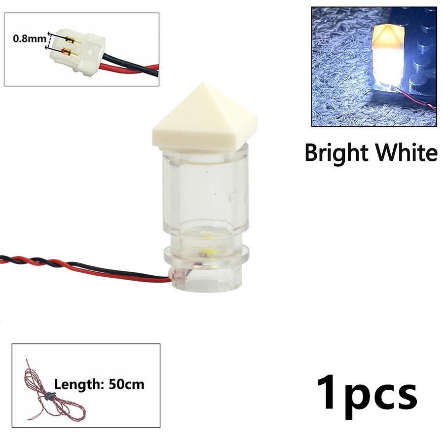 1 Pcs DIY 0.8mm Pin 1x1 1x4 1x2 LED Remote Control Building Block Flash Lamp City Light Lightsaber Spotlight Candle Lamp Bricks