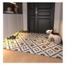 Geometric Entry Door Mat Silk Coil, Non-Slip, Wear-Resistant, Easy To Clean & Cut To Size