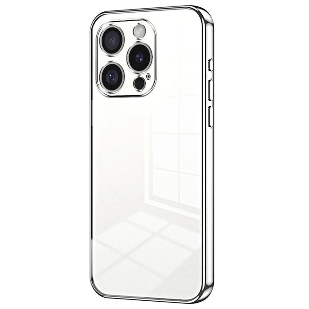 For iPhone 16 Pro Case Electroplating Frame Soft TPU Phone Cover