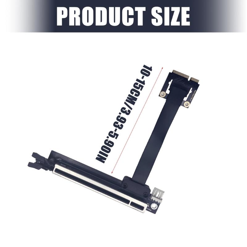 Graphics Card Extension Cord Mini PCIe To PCIE3.0 Right Angle Adapter Cable Card For Computer Assembly Accessories