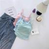 Stilvolles süß-würziges plissiertes Camisole-Westchen mit integrierten Cups für Damen - Vielseitige Innen- & Außenbekleidung mit elegantem Rückendesign