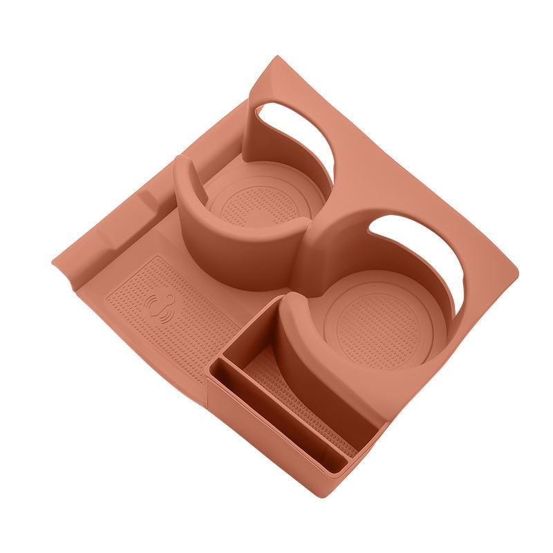 Für Mercedes Benz E-Klasse W214 E260 E300 E200 2025 2025 Auto Mittelkonsole Getränkehalter Silikon Getränkehalter-Pad Abdeckung Zierleiste