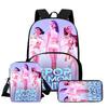 Kpop Witch Hunter Group Schoolbag High Definition Printing Casual Cross Border Light Backpack One Piece Hair