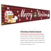 9.7ft Christmas Banner Hanging Background Porch Signs Outdoor Xmas Decor