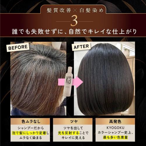 Kyogoku Color Shampoo Ash Black Color Shampoo Popular Gray Hair Black Salon Shampoo Kyogoku Ash Black Bleached Hair Damage Repair Salon Exclusive Prod