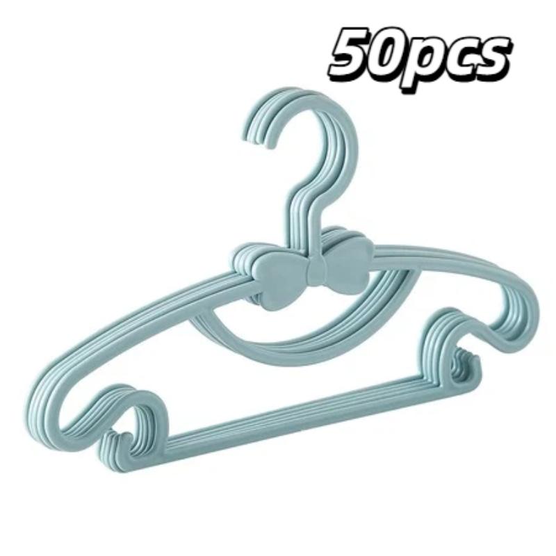 Small Size Children Clothes Hangers 10/50Pcs Non-slip Space Saving Hangers Fit 0-10 Years Old Kids Closet Storage