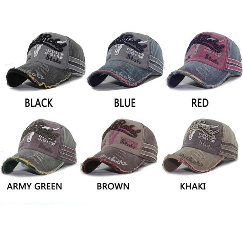 Cap Summer Cap Vintage Cotton Baseball Cap Unisex Distressed Snapback Trucker Hat