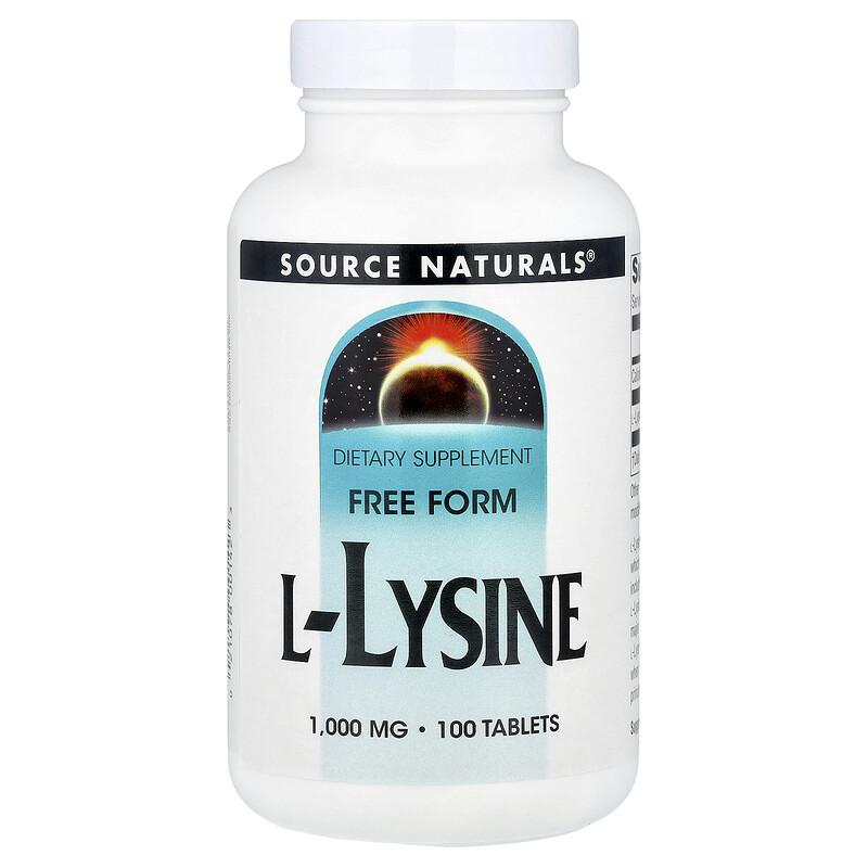L-Lysine, 1,000 mg, 100 Tablets