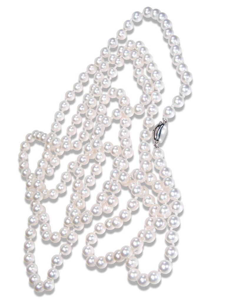 [Your and My Jewelry Box] Hanadama Pearl Necklace - 6mm Type Extra Long Necklace - 1.6 meters Made in Japan [Gift Wrapped]