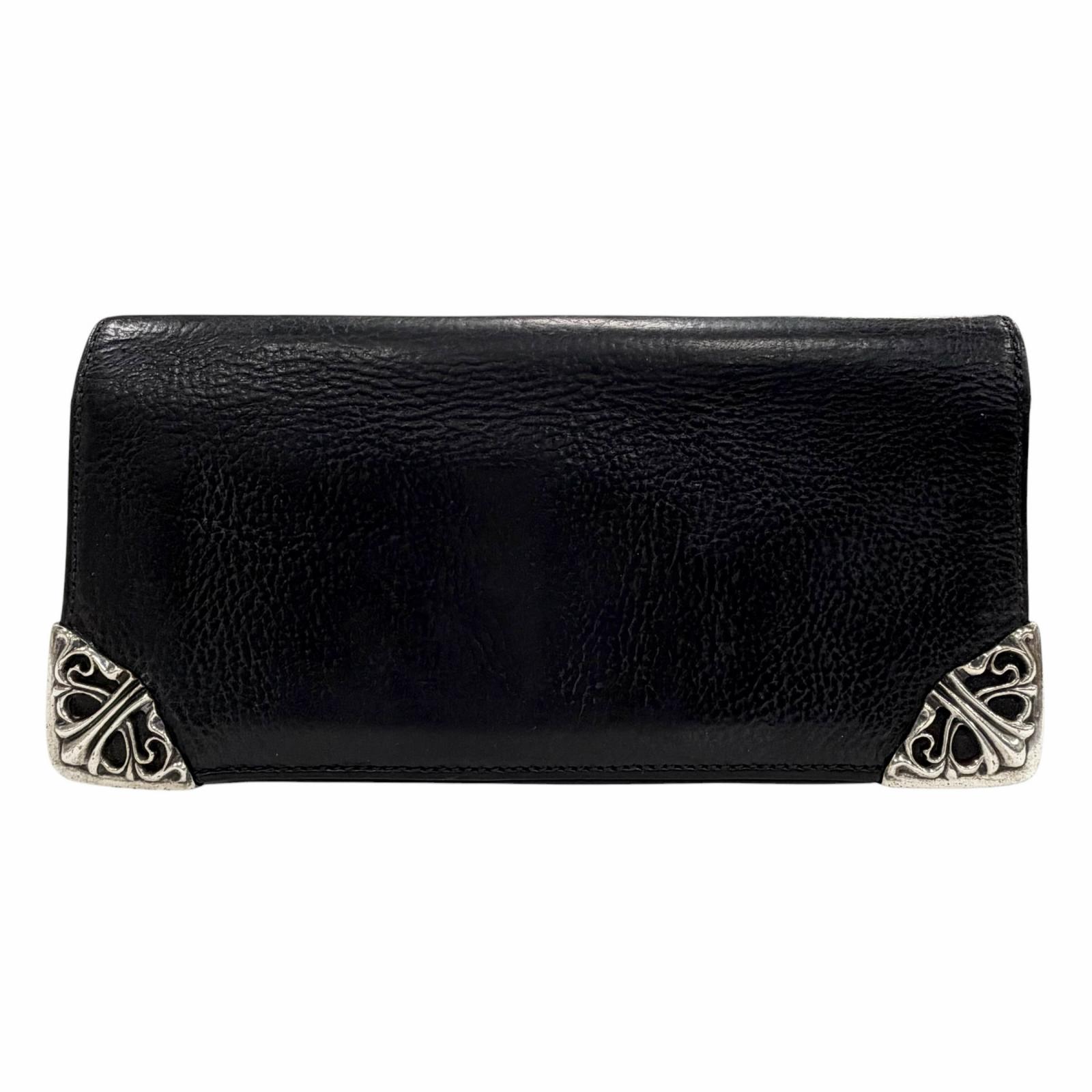 

Very Good CHROME HEARTS Purse black leather mens Used