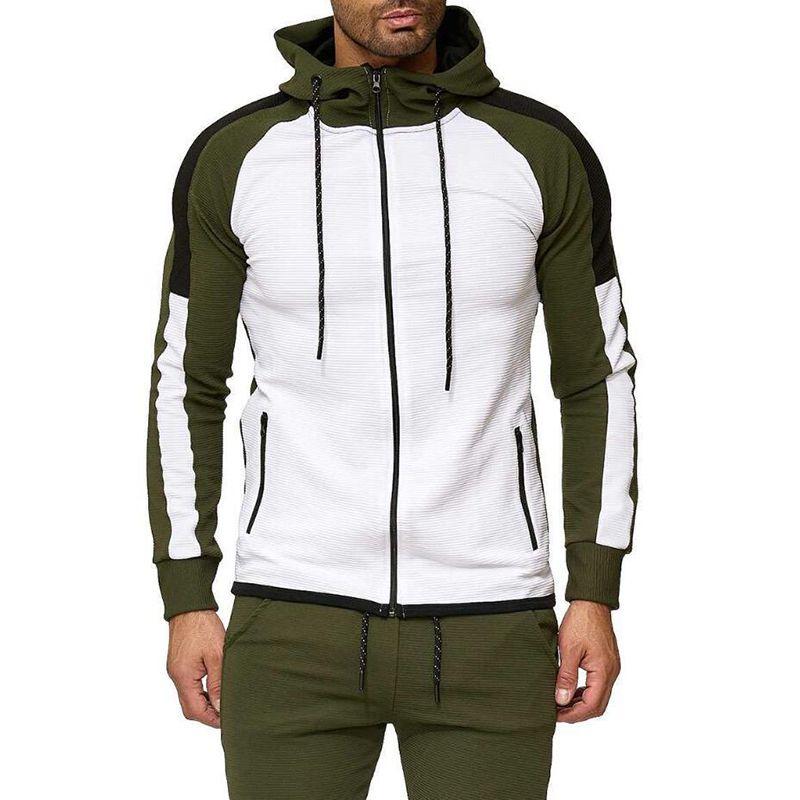 Mens Jogging Tracksuit Hoodie Coat Jacket Trousers Pants Sports Sweat Suit Set