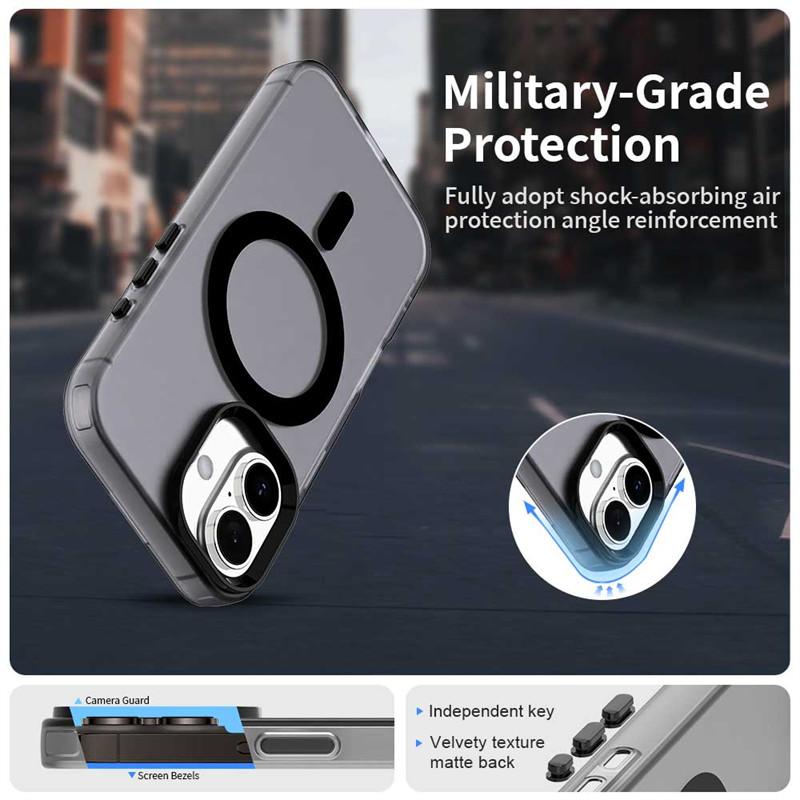 Magnetic For iPhone 17 Case Magsafe Wireless Charging Cover For apple iPhone 17 Air iPhone 17 Pro Max Matte PC Protective Cases