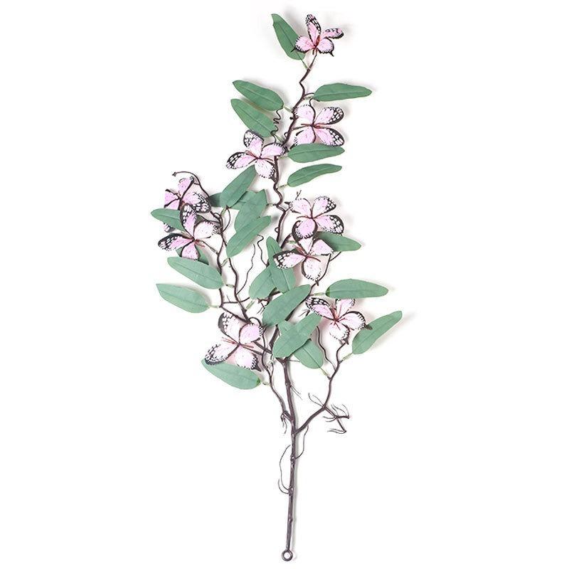 

7 Бабочка Ветки Шелковый Цветок Имитация Цветка Фон Фотографии Сделай Сам Лобби Гостиная Кафе Спальня Ресторан