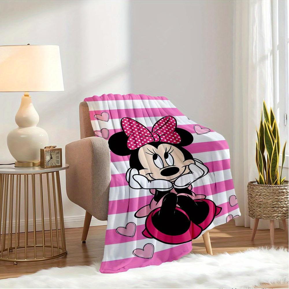 1pc Velvet Cute Minnie Mouse Bed Throw Blanket Sofa Coverlet Gift Home Decoration