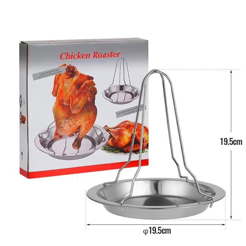 Non-stick Turkey Roaster Rack Universal Fit Grill Stand for Oven Smoker Outdoor Camping BBQ Kitchen Roasting