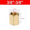 Hex Shape Brass Pipe Fitting BSP Female Thread Hose Adapter Durable Hex Coupling Connector