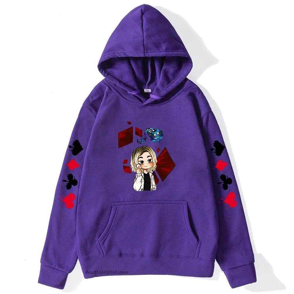 Cute Chishiya Hoodie Alice In Borderland Graphic Sweatshirts Autumn Winter Fleece Streetwear Tops