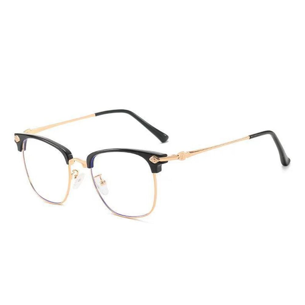 

Защита глаз, ультра легкая оправа, анти-синий свет, очки для дальнозоркости, очки для чтения для мужчин и женщин Strength 200 золотой