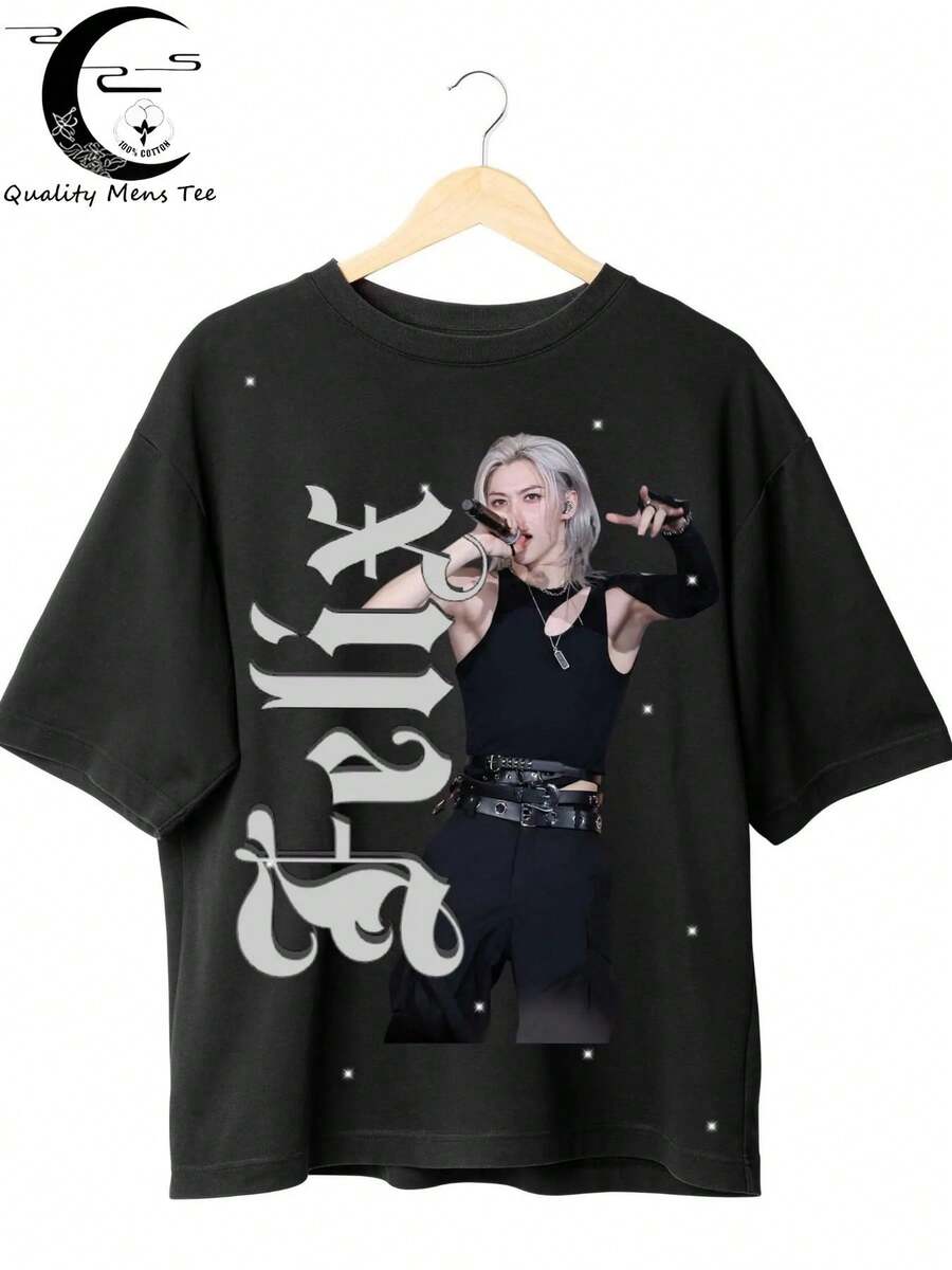 STAYREADY Bias Felix Vintage KPOP Graphic TShirt Heavyweight 230GSM Oversized Tee Featuring S