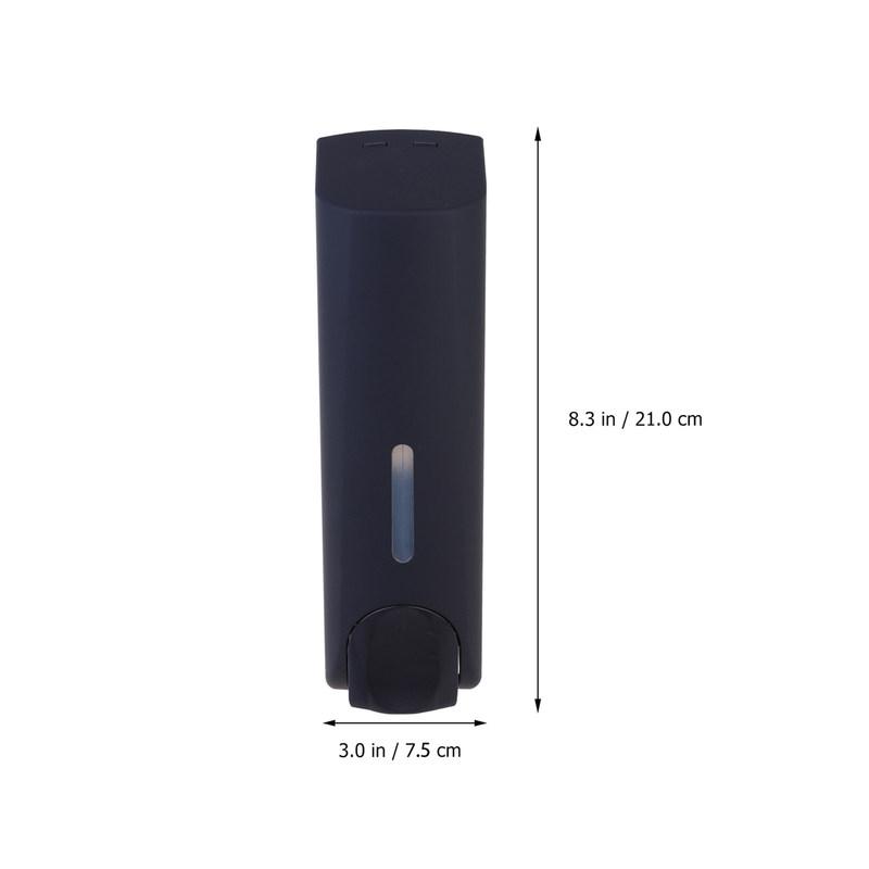 1Pcs Wall-Mounted Soap Dispenser Bathroom Hotel Grade Stainless Steel Push Button Lotion Bottle Shampoo Dispenser Easy Install