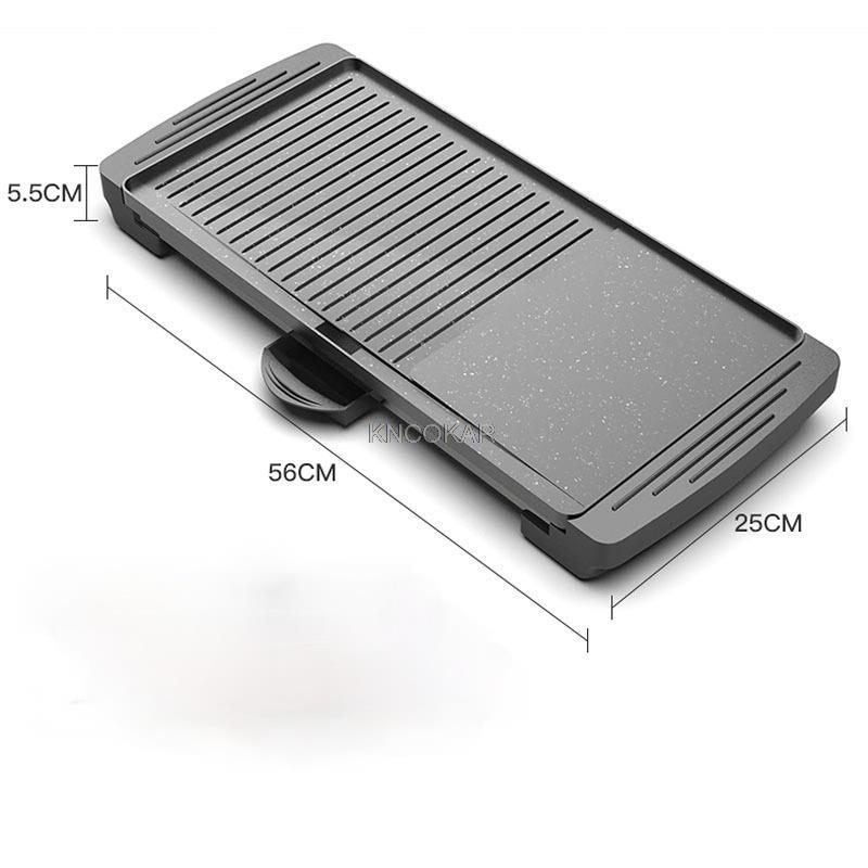 Многофункциональный электрический гриль-барбекю Домашняя бездымная машина для барбекю Духовка Противень Электрическая плита Теппанъяки 220В
