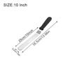Stainless Steel 6 8 10 Inch Angled Offset Spatula Plastic Handle Thickened Curved Frosting Tool Professional Baker