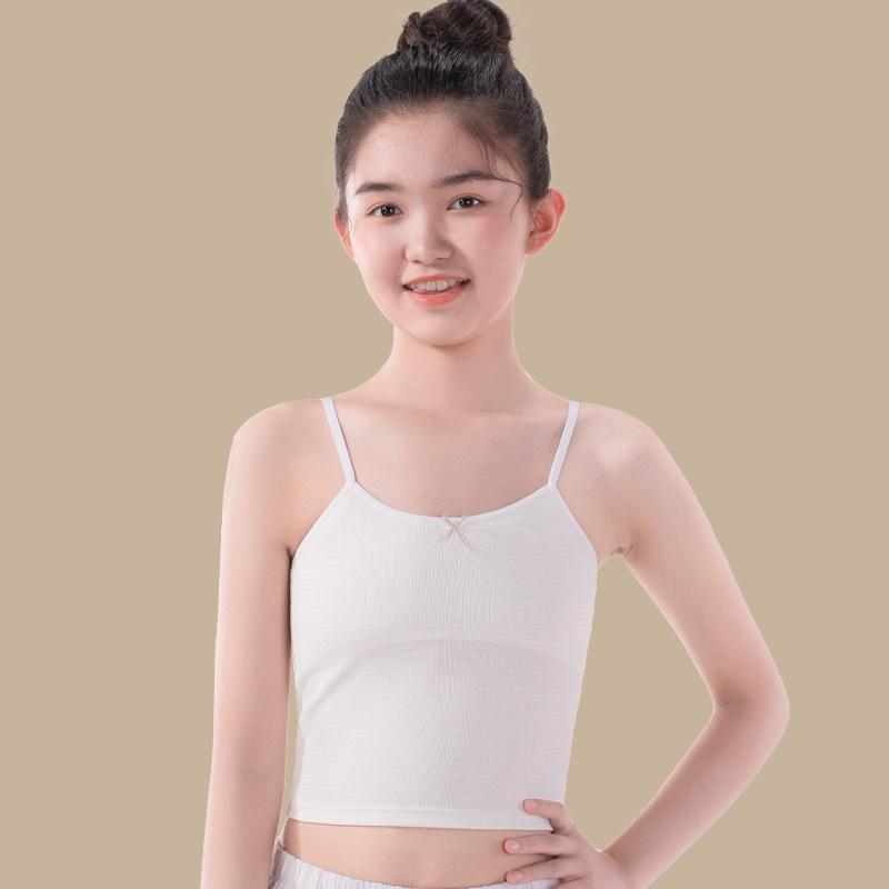 

Teenage Girls Ice Silk Summer Bra – Lightweight Underwear for Junior & Senior High School Students, Ideal for Adolescent Development. 2XL [110-130 kg]