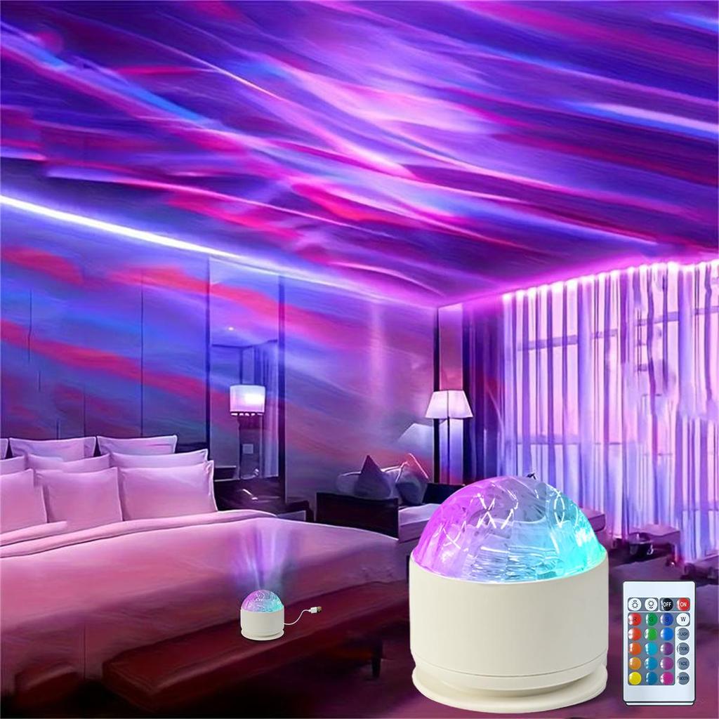 LED Night Light USB Plug-in Starry Sky Remote 16Color RGB Galaxy Projector Light for Kids Room Party Decor Auto Rotate Show Lamp
